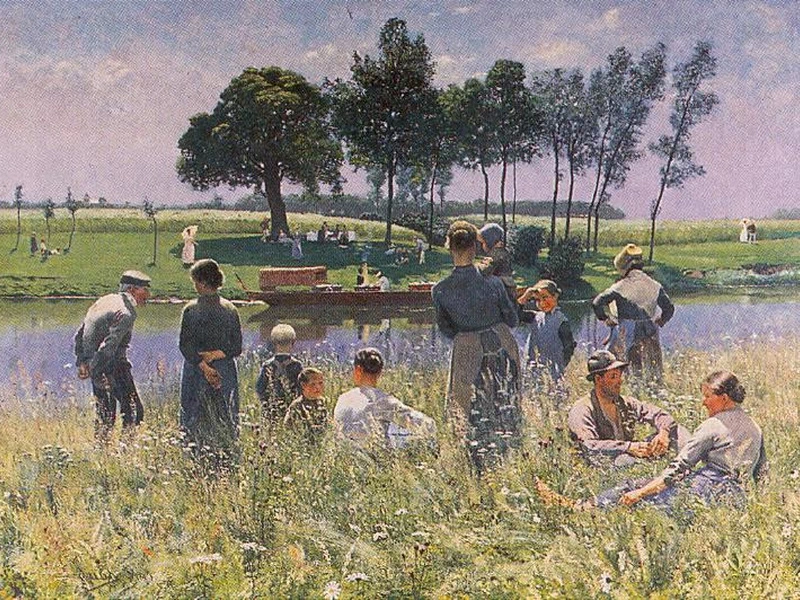 1849-Emile Claus - Picknic